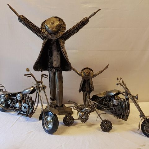 Metal Art : Motorsykkel & Michael Jackson