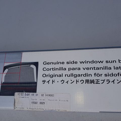 Audi A6 Originale solgardiner for bakdører