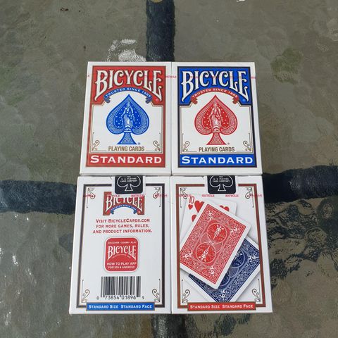 2pk Bicycle Standard Playing Cards (Rød/Blå)