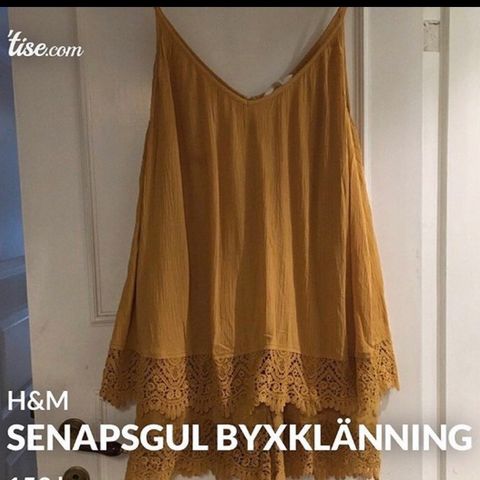 Jumpsuit i senapsgul