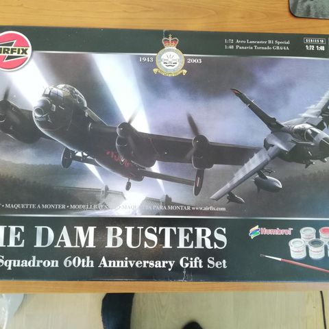 Airfix The Dambusters anniversary kit landcaster og tornado