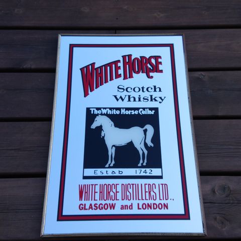 White Horse Distilleries Blended Scotch Whisky Speil 45,5X30,5cm