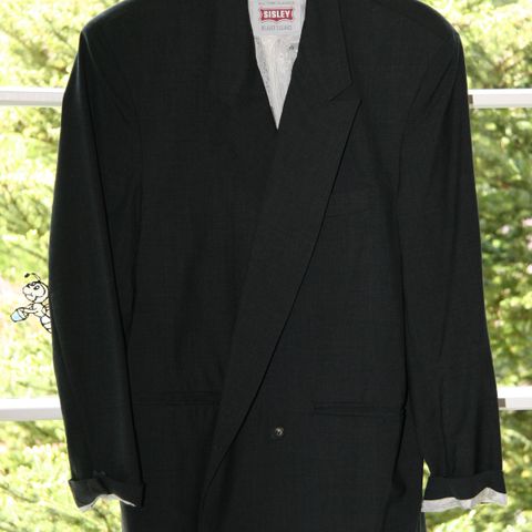 Klassisk vintage dressjakke / sort blazer - størrelse S