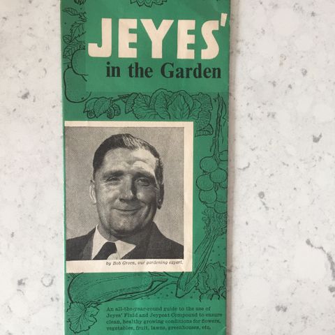 1950s-60s Jeyes' "In the Garden" Booklet-Poster