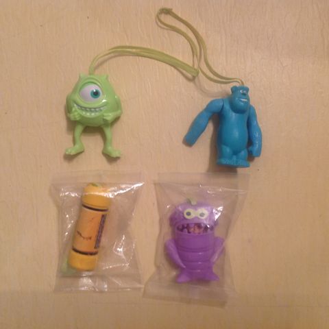 Nestle Nesquik frokostblanding figurer fra 2002 Monster, Inc Disney