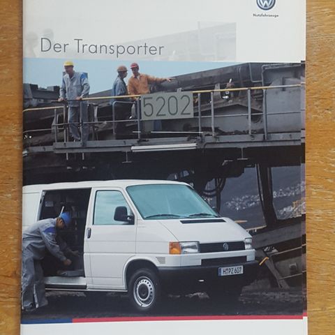 Brosjyre VW Transporter T4 2002 (august 2001)
