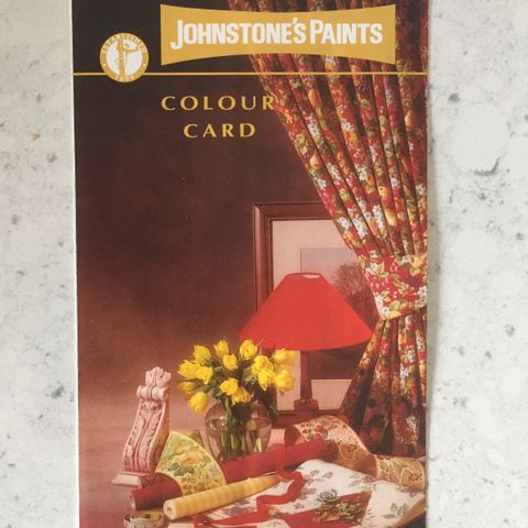 1996 Johnstone's Paints Colour Card