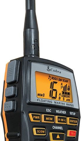 Sikkerhet til sjøs! VHF håndholdt flytende HH150 - Cobra