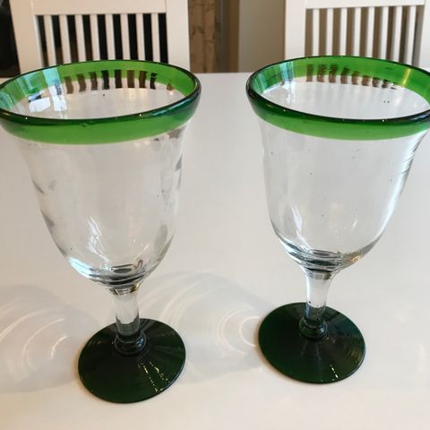 Reto glass grønne 2stk (kr 60 for begge)