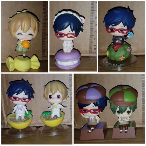 Free! Iwatobi swim Club anime Chibi figur samling selges!