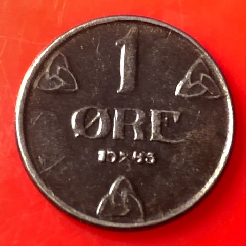 1 øre 1943. (657A)