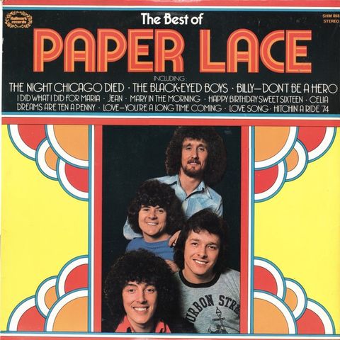 Paper Lace – The Best Of Paper Lace        (LP, Comp, Blu 1974)