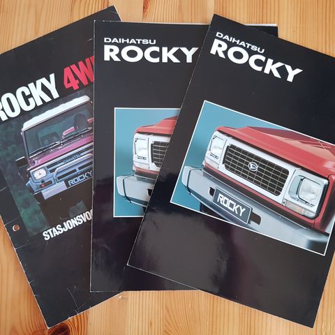 Brosjyre Daihatsu Rocky 80-90 tallet