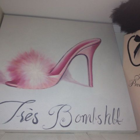 Fashion kunst maleri Bomshell Barbie