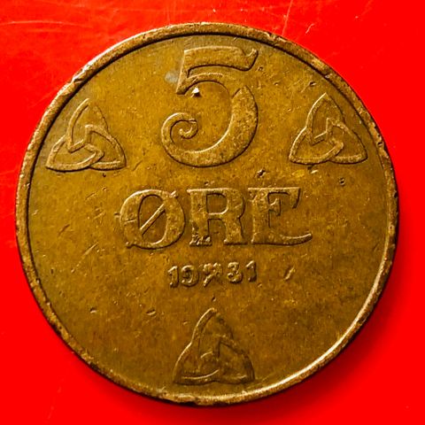 5 øre  1931.  (707A