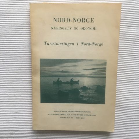 BokFrank: Asbjørn Aase; Turistnæringen i Nord-Norge (1959)