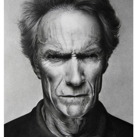 Gicléetrykk "Clint Eastwood"