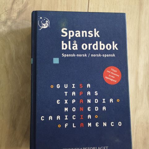 Spansk blå ordbok - lite brukt