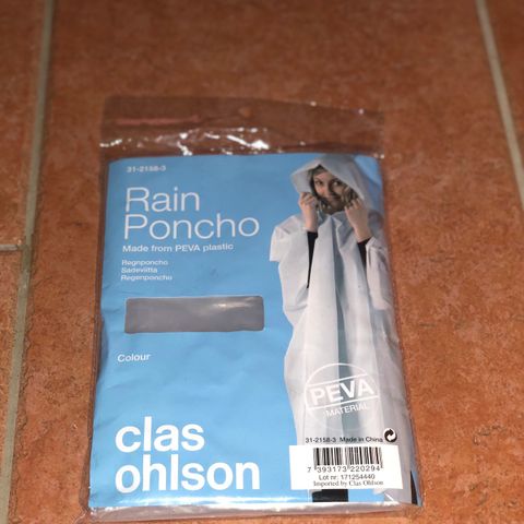 Ny Regn poncho selges