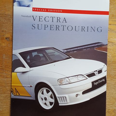 Brosjyre Vauxhall Vectra Supertouring 1997