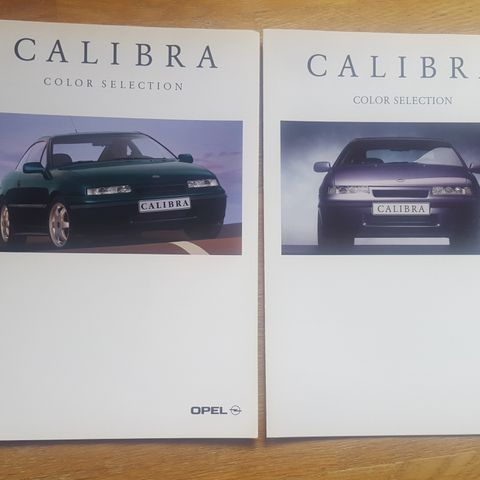 Brosjyre Opel Calibra Color Selection 1993 og 1994