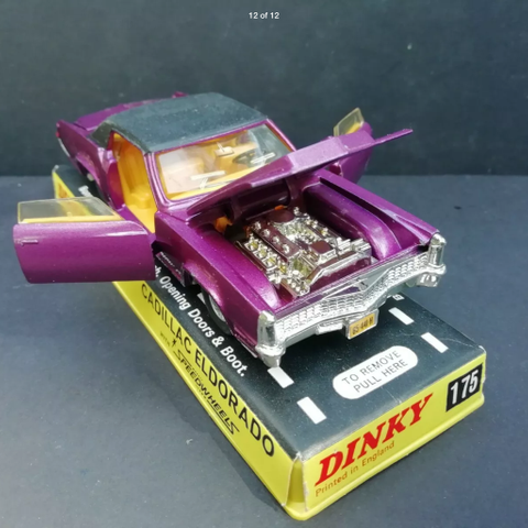 Strøken Dinky Toys Cadillac Eldorado vurderes solgt