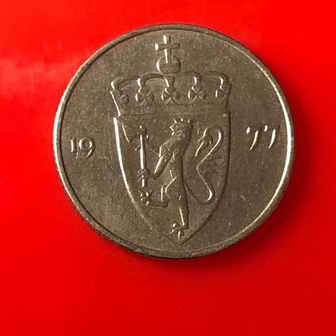 50 øre 1977. (1162A)