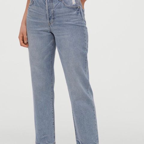 Straight high ankle jeans - str 38 - lite brukt!