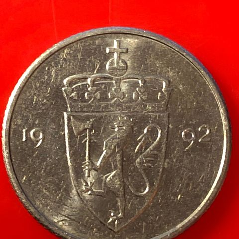 50 øre 1992. (1171A)