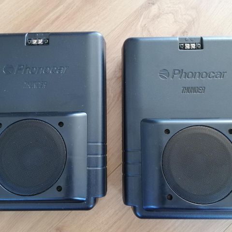 2 Phonocar Thunder Subwoofere m/ forsterker