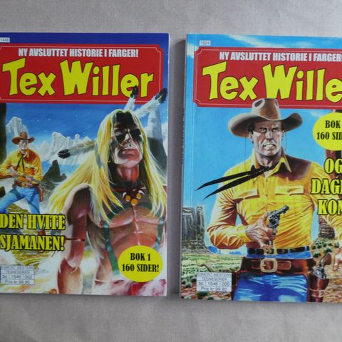 Tex Willer Fargebøker: bok 1-18