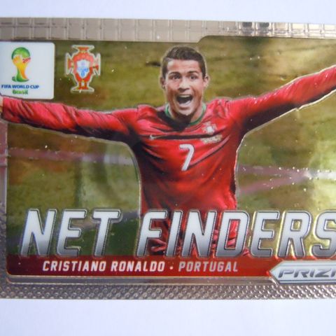 ⚽️ 🇵🇹 Sjelden Cristiano Ronaldo Panini Prizm Brasil VM 2014 Portugal fotballkort