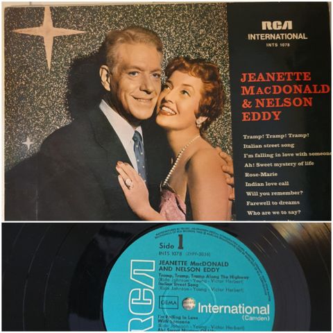 VINTAGE/RETRO LP-VINYL "JEANETTE MACDONALD & NELSON EDDY"