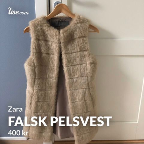 Pelsvest (fake fur)