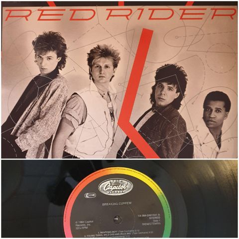 VINTAGE/RETRO LP-VINYL "RED RIDER/BREAKING CURFEW"