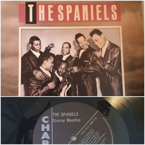 VINTAGE/RETRO LP-VINYL "THE SPANIELS/STORMY WEATHER"