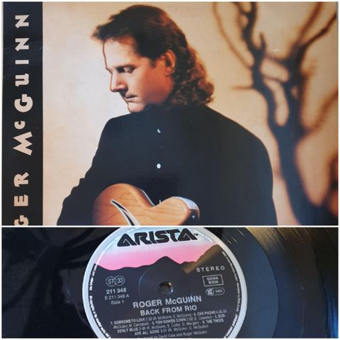 VINTAGE/RETRO LP-VINYL "ROGER MCGUINN/BACK FROM RIO"