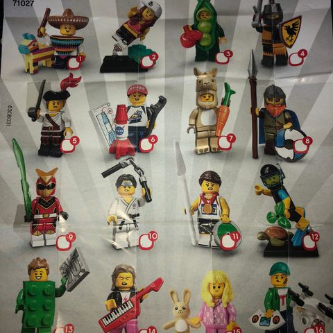 LEGO minifigurer fra serie 20