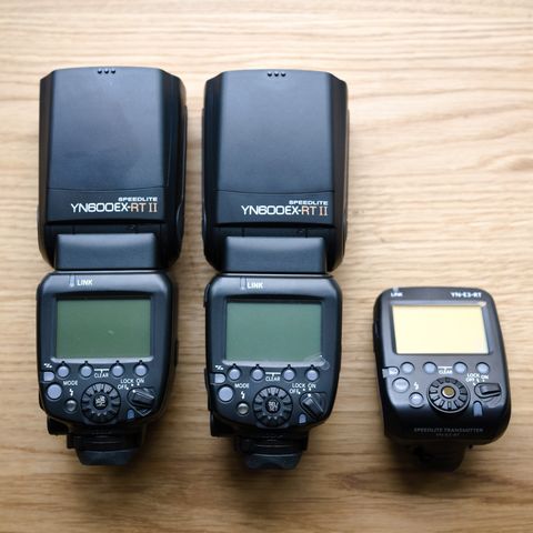 Yongnuo YN600EX-RT II x 2 + Sender