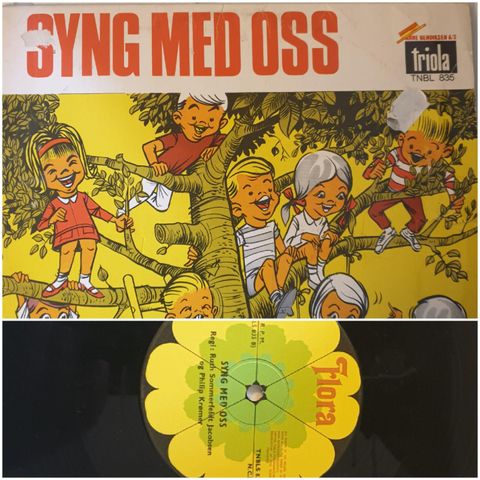 VINTAGE/RETRO LP-VINYL "SYNG MED OSS/BARNAS EGEN ALLSANG PLATE"