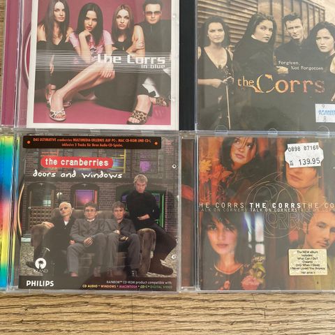 4 CD-er med The Corrs og Cranberries