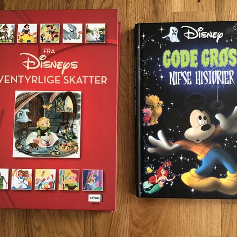 3 STK DISNEYBØKER MED HISTORIER AV GRØSS OG EVENTYR