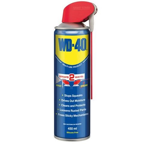 WD-40 Flerbruks smøremiddel med hendig presisjons dyse (stor flaske, 450 ml)