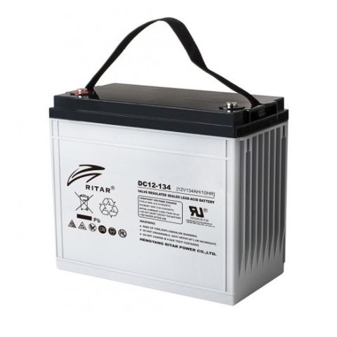 RITAR AGM Deep Cycle Batteri 12V 134AH-bilbatteri - båtbatteri - solcellebatteri