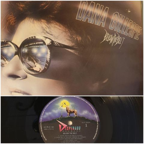 "DANA GILLESPIE" VINTAGE/RETRO LP-VINYL "BELOW THE BELT"