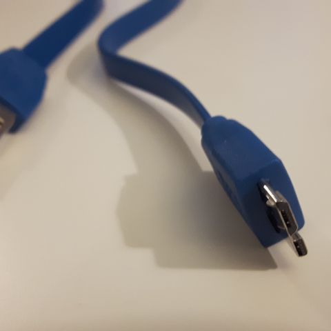 Blå USB 3.0 Til Micro USB 3.0 For Harddisker