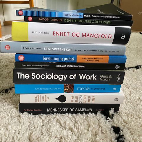 Bøker til Sosiologi bachelor