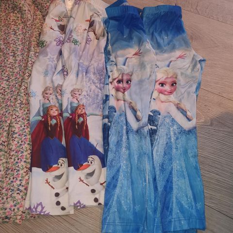 Anna og Elsa , frost nye bukser i str 98/ 104
