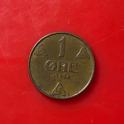 1 øre 1938. (1227A)