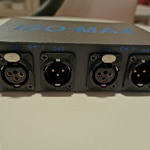 ISO-MAX PI-2XX, XLR inn og XLR ut